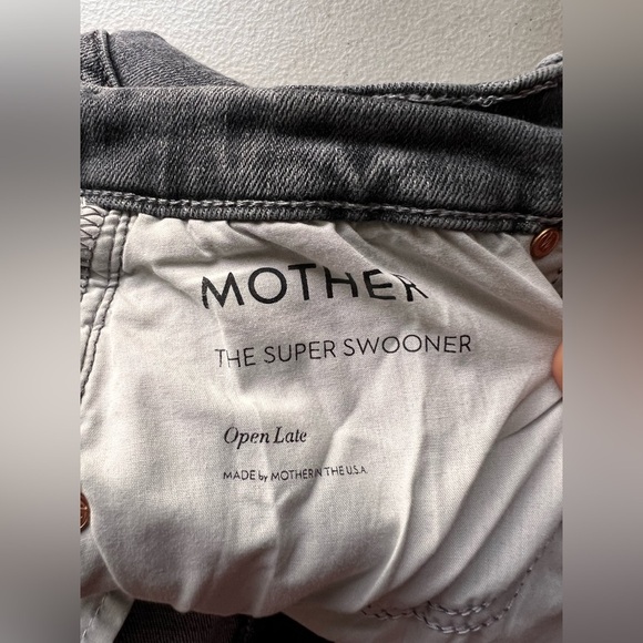 Mother The Super Swooner Open Late Skinny Jeans Size 28 Black - Picture 7 of 7